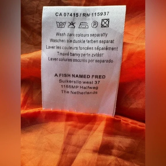 Men’s A Fish Named Fred Blouson Marine Luxury Zip Pocket Ribbed cuffs Jacket - Picture 15 of 15